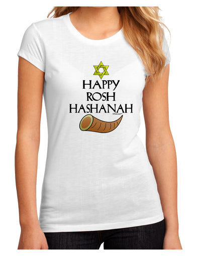 Happy Rosh Hashanah Juniors Petite Sublimate Tee-Womens T-Shirt-TooLoud-White-Small-Davson Sales