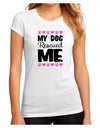 My Dog Rescued Me Juniors Petite Sublimate Tee-TooLoud-White-Small-Davson Sales