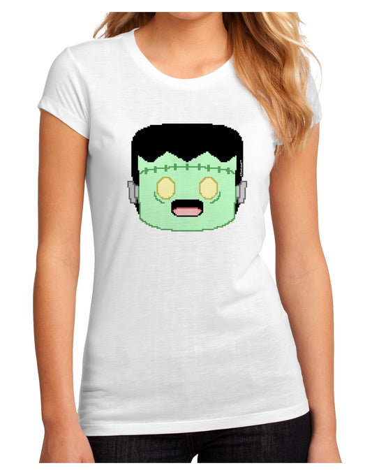 Cute Pixel Monster Juniors Sublimate Tee-TooLoud-White-Small-Davson Sales