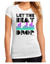 Let the Beat Drop Design Juniors Sublimate Tee by TooLoud-Womens T-Shirt-TooLoud-White-Small-Davson Sales