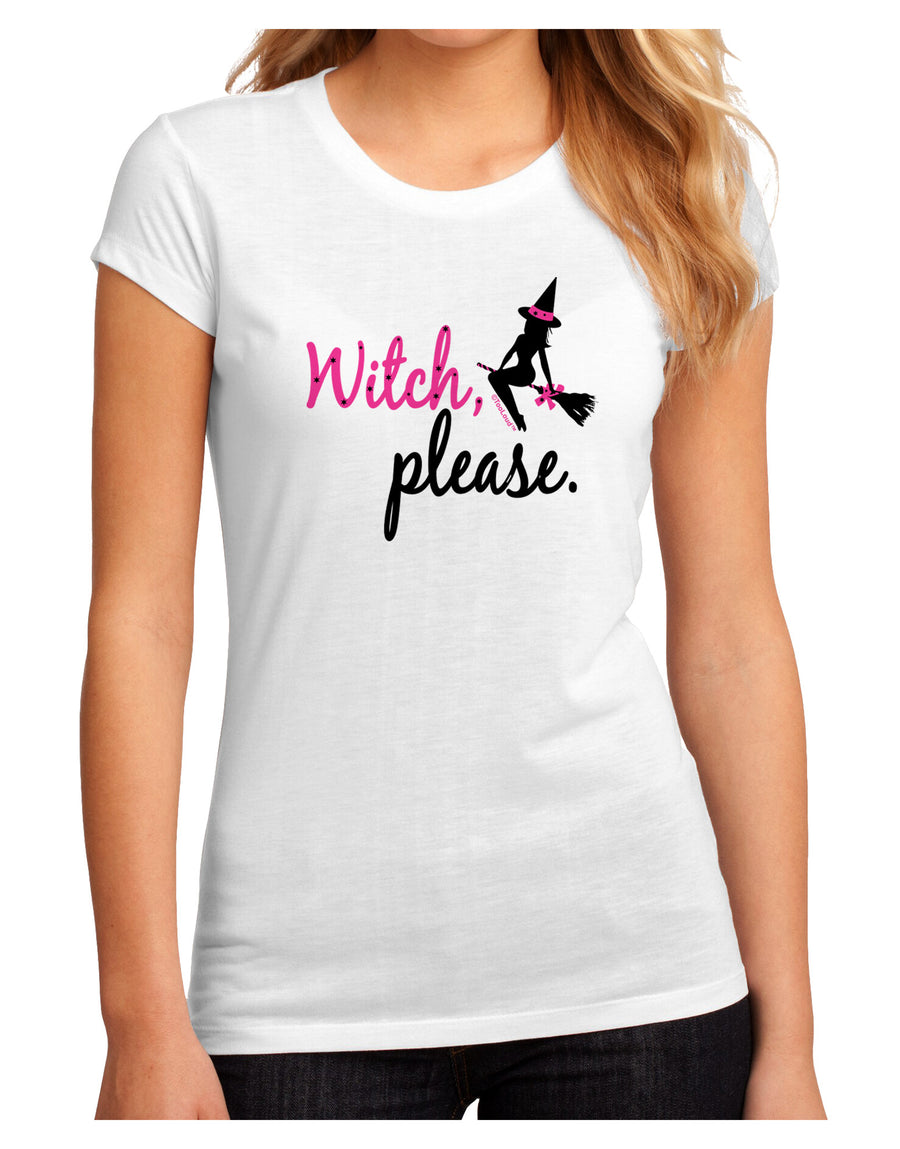 Witch Please Juniors Sublimate Tee-TooLoud-White-Small-Davson Sales