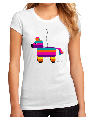 Colorful Hanging Pinata Design Juniors Sublimate Tee by TooLoud-Womens T-Shirt-TooLoud-White-Small-Davson Sales