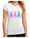 Three Easter Bunnies - Pastels Juniors Sublimate Tee by TooLoud-Womens T-Shirt-TooLoud-White-Small-Davson Sales