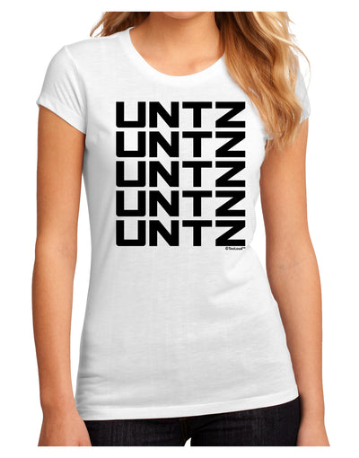 Untz Untz Untz Untz Untz EDM Design Juniors Sublimate Tee-TooLoud-White-Small-Davson Sales