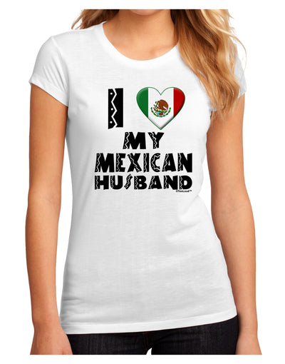 I Heart My Mexican Husband Juniors Sublimate Tee by TooLoud-Womens T-Shirt-TooLoud-White-Small-Davson Sales