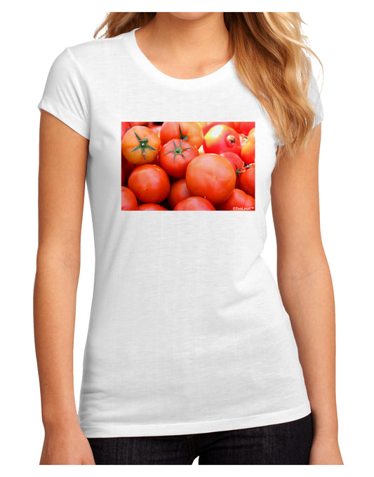 Buy Local Produce Tomatoes Juniors Sublimate Tee-TooLoud-White-Small-Davson Sales