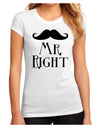 Matching Husband and Wife Designs - Mr Right Juniors Sublimate Tee-TooLoud-White-Small-Davson Sales