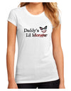 Daddys Lil Monster Juniors Petite Sublimate Tee-TooLoud-White-Small-Davson Sales