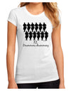 Twelve Drummers Drumming Text Juniors Sublimate Tee-TooLoud-White-Small-Davson Sales