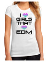 I Heart Girls That Heart EDM Juniors Sublimate Tee-TooLoud-White-Small-Davson Sales