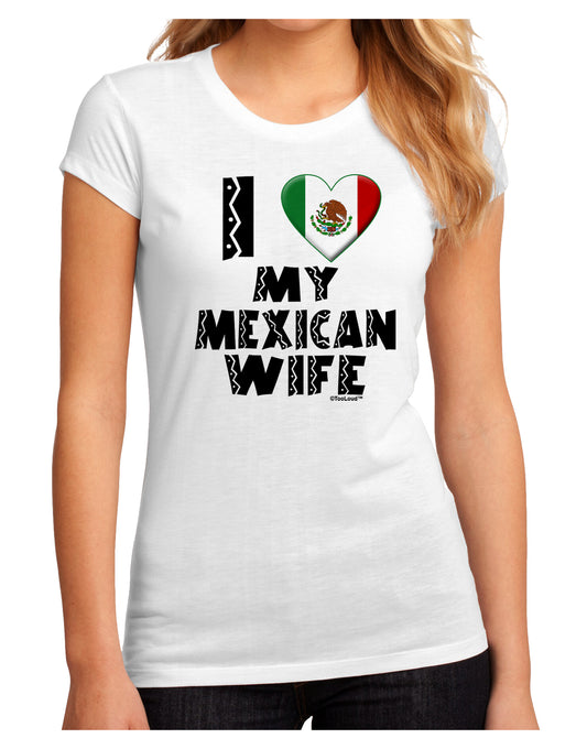 I Heart My Mexican Wife Juniors Sublimate Tee by TooLoud-Womens T-Shirt-TooLoud-White-Small-Davson Sales