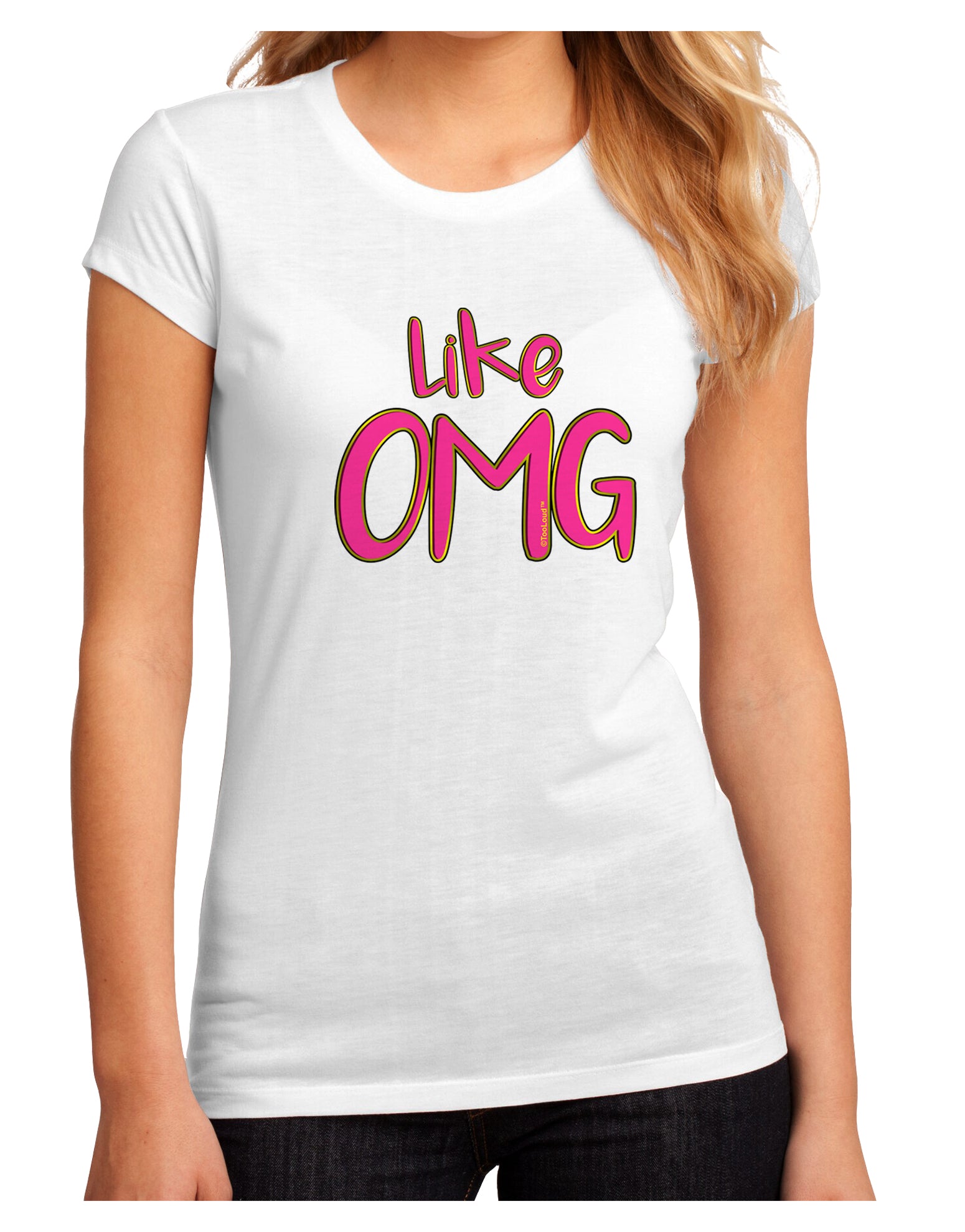 Like OMG Juniors Petite Sublimate Tee by TooLoud-Womens T-Shirt-TooLoud-White-Small-Davson Sales