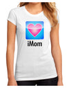 iMom - Mothers Day Juniors Sublimate Tee-TooLoud-White-Small-Davson Sales