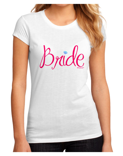Bride Design - Diamond - Color Juniors Sublimate Tee-TooLoud-White-Small-Davson Sales