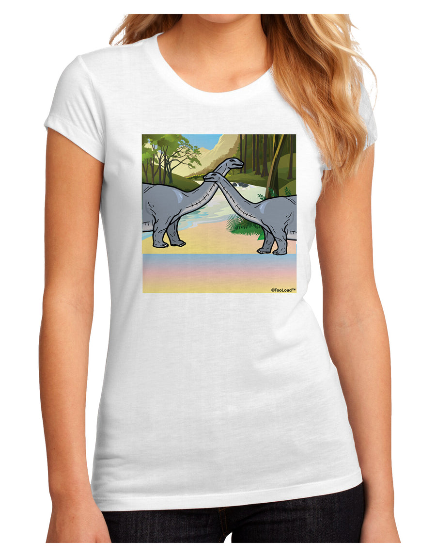 Diplodocus Longus - Without Name Juniors Sublimate Tee-TooLoud-White-Small-Davson Sales