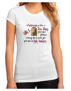 TooLoud Woman Like A Tea Bag Eleanor R Juniors Petite Sublimate Tee-Womens T-Shirt-TooLoud-White-Small-Davson Sales