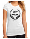 Best Mom - Wreath Design Juniors Sublimate Tee by TooLoud-Womens T-Shirt-TooLoud-White-Small-Davson Sales