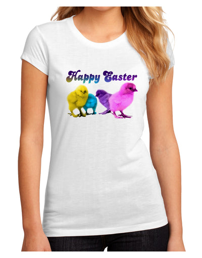 Happy Easter Peepers Juniors Petite Sublimate Tee-Womens T-Shirt-TooLoud-White-Small-Davson Sales