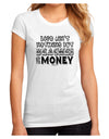 Beaches and Money Juniors Sublimate Tee by TooLoud-Womens T-Shirt-TooLoud-White-Small-Davson Sales