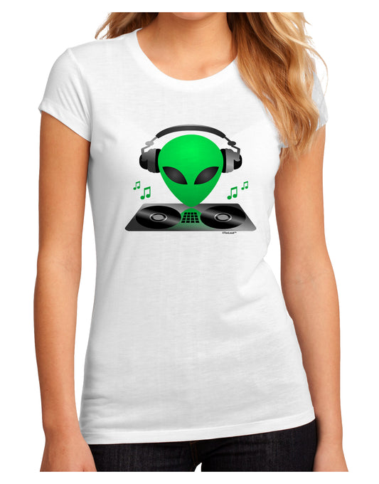 Alien DJ Juniors Petite Sublimate Tee-TooLoud-White-Small-Davson Sales