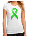 Lyme Disease Awareness Ribbon - Lime Green Juniors Sublimate Tee-TooLoud-White-Small-Davson Sales