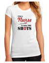 Nurse - Call The Shots Juniors Petite Sublimate Tee-TooLoud-White-Small-Davson Sales