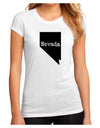 Nevada - United States Shape Juniors Sublimate Tee by TooLoud-Womens T-Shirt-TooLoud-White-Small-Davson Sales