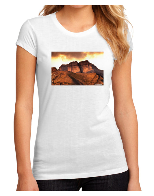San Juan Mountain Range Juniors Petite Sublimate Tee-TooLoud-White-Small-Davson Sales