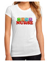 Nicu Nurse Juniors Petite Sublimate Tee-TooLoud-White-Small-Davson Sales