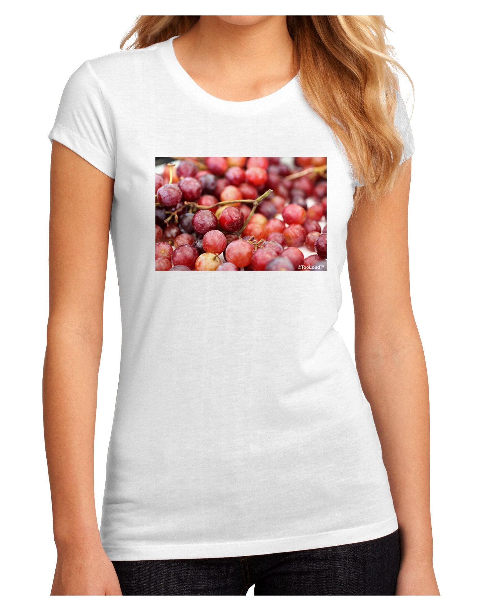 Buy Local - Grapes Juniors Sublimate Tee-TooLoud-White-2XL-Davson Sales