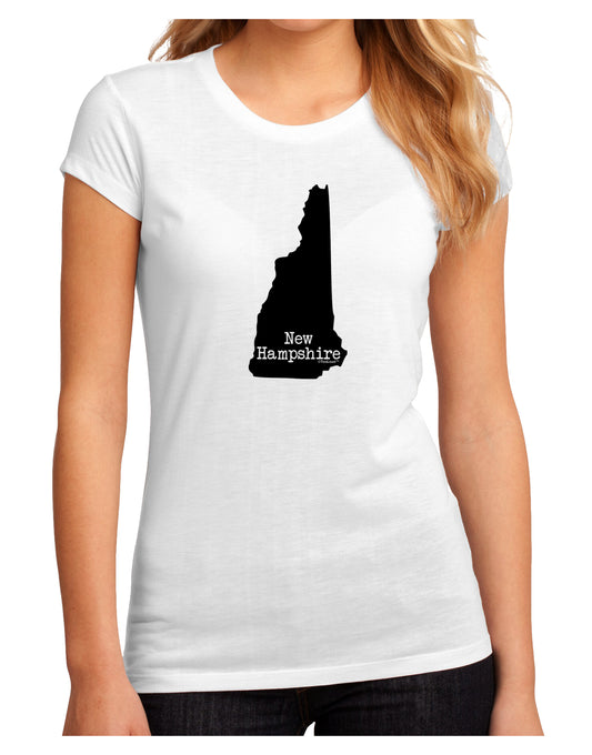 New Hampshire - United States Shape Juniors Sublimate Tee by TooLoud-Womens T-Shirt-TooLoud-White-Small-Davson Sales