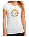 Naughty or Nice Meter Naughty Juniors Sublimate Tee-TooLoud-White-Small-Davson Sales