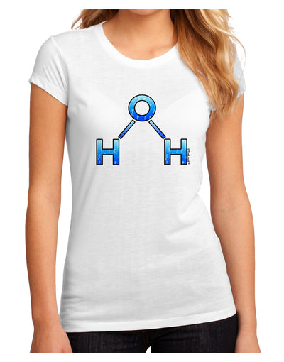 Water Molecule Juniors Sublimate Tee by TooLoud-Womens T-Shirt-TooLoud-White-Small-Davson Sales