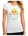 Cute Hatching Chick Design Juniors Sublimate Tee by TooLoud-Womens T-Shirt-TooLoud-White-Small-Davson Sales