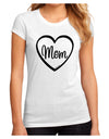 Mom Heart Design Juniors Sublimate Tee by TooLoud-Womens T-Shirt-TooLoud-White-Small-Davson Sales