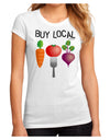 Buy Local - Vegetables Design Juniors Sublimate Tee-TooLoud-White-Small-Davson Sales
