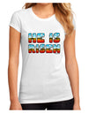 He Is Risen - Easter - Sunrise Letters Juniors Sublimate Tee-Womens T-Shirt-TooLoud-White-Small-Davson Sales