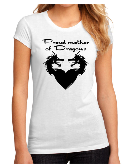 Proud Mother of Dragons Juniors Sublimate Tee-TooLoud-White-Small-Davson Sales