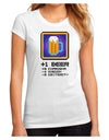 Pixel Beer Item Juniors Petite Sublimate Tee-TooLoud-White-Small-Davson Sales