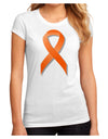 Leukemia Awareness Ribbon - Orange Juniors Sublimate Tee-TooLoud-White-Small-Davson Sales