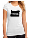 Oregon - United States Shape Juniors Sublimate Tee by TooLoud-Womens T-Shirt-TooLoud-White-Small-Davson Sales