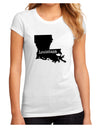 Louisiana - United States Shape Juniors Sublimate Tee by TooLoud-Womens T-Shirt-TooLoud-White-Small-Davson Sales