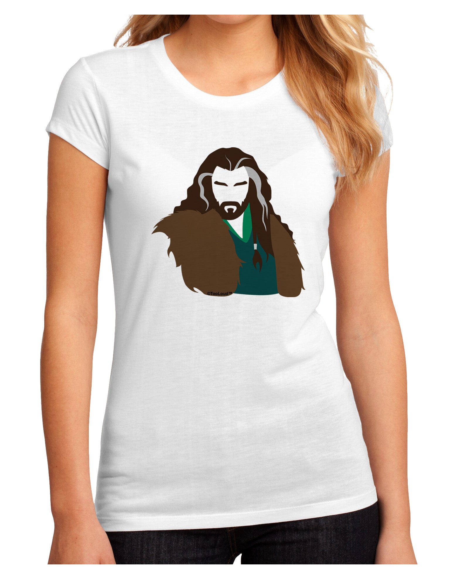 Dwarf King Juniors Petite Sublimate Tee-TooLoud-White-Small-Davson Sales