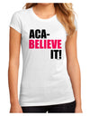 Aca Believe It Juniors Sublimate Tee-TooLoud-White-Small-Davson Sales