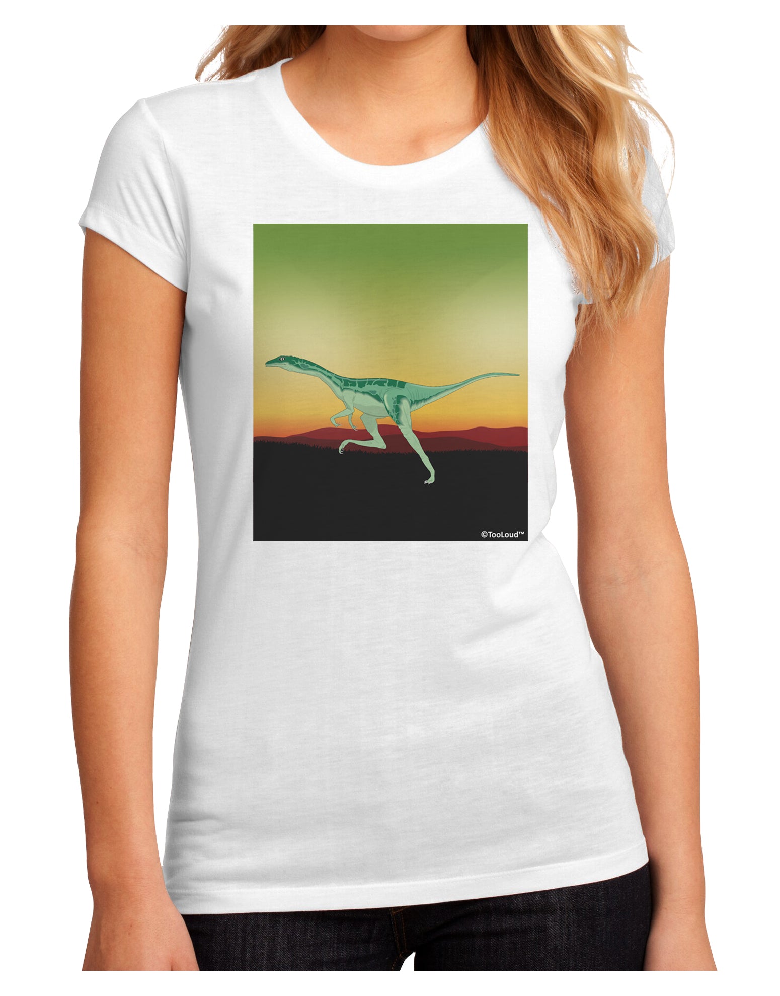 Ornithomimus Velox - Without Name Juniors Sublimate Tee by TooLoud-Womens T-Shirt-TooLoud-White-Small-Davson Sales