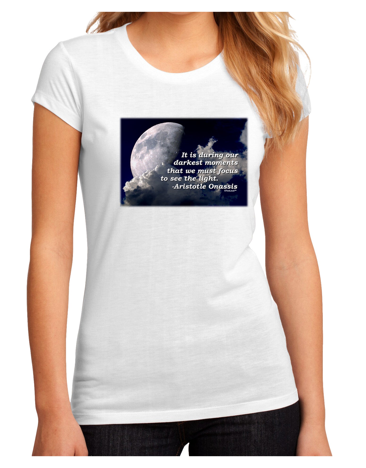Our Darkest Moments Juniors Petite Sublimate Tee-Womens T-Shirt-TooLoud-White-Small-Davson Sales