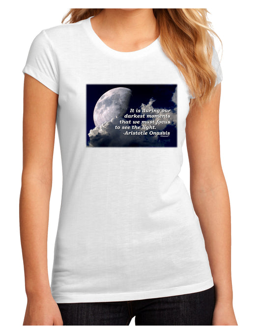 Our Darkest Moments Juniors Petite Sublimate Tee-Womens T-Shirt-TooLoud-White-Small-Davson Sales