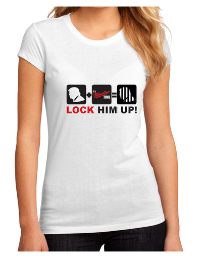 Lock Him Up Anti-Trump Funny Juniors Petite Sublimate Tee by TooLoud-Womens T-Shirt-TooLoud-White-Small-Davson Sales