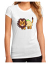 Cute Taco Lion Juniors Petite Sublimate Tee-TooLoud-White-Small-Davson Sales