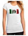 Mexican Flag - Dancing Silhouettes Juniors Sublimate Tee by TooLoud-Womens T-Shirt-TooLoud-White-Small-Davson Sales